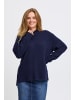 Pulz Strickpullover PZASTRA Regular fit in Dark Sapphire Melange