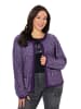 Ulla Popken Strickjacke in dunkelviolett