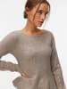Vero Moda Strickpullover in Moon Rock