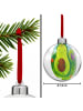 Mr. & Mrs. Panda Weihnachtsbaumkugel Avocado Kern Design ohne Sp... in Weiß