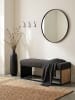 KADIMA DESIGN Sitzbank | Stoff, 105x40x40cm, Schwarz, Modern