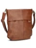 Zwei Mademoiselle M90 - Umhängetasche 28 cm (cord-polar) in cognac