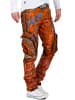 Cipo & Baxx Herren Straight Fit Jeans Stonewashed in Orange