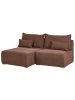 Beliani Modulsofa NERBO in Braun - (W) 200 x (H) 97 x (L) 154 cm