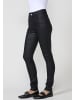 KOROSHI Schmale bedruckte Damenhose in SCHWARZ