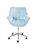 Beliani Bürostuhl LABELLE in Blau - (W) 54 x (H) 81 x (L) 54 cm
