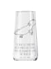 Mr. & Mrs. Panda Champagnerglas Axolotl Schwimmen mit Spruch in Transparent