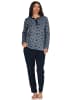NORMANN Frottee Pyjama Schlafanzug Sterne - 48783 in marine