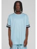 Urban Classics Urban Classics Mesh-T-Shirts in oceanblue