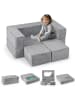 COSTWAY Modulares Kindersofa in Grau