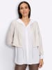 Heine Longbluse in ecru-hellgrau