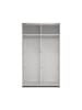 ebuy24 Kleiderschrank Catania Weiß 119 x 65 cm