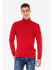 Cipo & Baxx Rollkragenpullover in RED