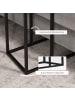 HOMCOM Beistelltisch-46L x 26B x 60H cm-Schwarz