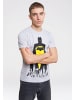 Logoshirt T-Shirt DC - Batman - Skyline in grau-meliert