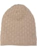 styleBREAKER Feinstrick Beanie Mütze in Hellbraun