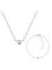 Alexander York Schmuckset Kette - Anhänger & Armband SOLITÄR in 925 Silber - 3-tlg. in silber