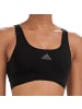 adidas Scoop Lounge Bra Smart Micro in Schwarz