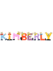 Playshoes Deko-Buchstaben "KIMBERLY" in bunt