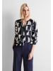 Street One Bluse mit Print in Blau