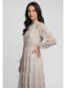 Usha Women Dress in lavender offwhite