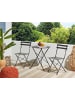 Beliani 3-tlg Bistro Set FIORI in Schwarz