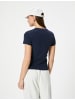 KOTON T-shirt in Marineblau