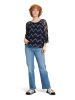 CARTOON Casual-Bluse mit Muster in Blue/ Dark-Blue