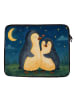 Mr. & Mrs. Panda Laptop Hülle Pinguine Einschlafen Design ohne S... in Weiß