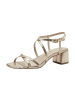 Tamaris Riemchensandale mit Absatz Gold