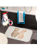 Mr. & Mrs. Panda Badezimmer Matte Bär und Hase Umarmen ohne Spruch in Weiß