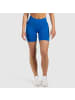 SMILODOX Short Leggings Arleta Scrunch in Blau