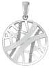 Adeliás Damen Anhänger aus 925 Silber mit Zirkonia in silber