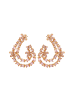 gaya Women Earrings in Rose Gold Violet