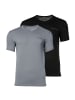 Emporio Armani T-Shirt 2er Pack in Grau/Schwarz