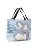 Mr. & Mrs. Panda Schultertasche Pinguine Kuscheln Design ohne Sp... in Weiß
