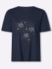 Sieh an! Rundhals-Shirt in marine-grau