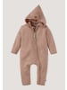 Hessnatur Fleece-Overall in helles terrakotta