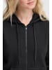 Oxmo Kapuzenfleecejacke OXKAREN ZIPHOODIE in Schwarz