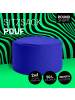 Lumaland Sitzsack-Hocker Pouf rund 50l blau  Blau