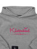 SCHIETWETTER Kinder Kapuzenpullover "Küstenkind in grey mel/neon pink