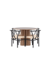 ebuy24 Essgruppe Olivia (5-teilig) Marron 110 x 110 cm