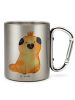 Mr. & Mrs. Panda Kaffeetasse Mops Krone ohne Spruch in Silber