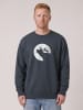 wat? Apparel Sweatshirt Röhrender Hirsch in India Ink Grey
