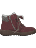 rieker Schnürstiefel in rot/schwarz-kiesel