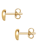 Lulu & Jane Ohrstecker Herz aus Messing in gelbgold