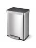 relaxdays Mülleimer in Silber - 2x 30 l