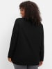 sheego Langarmshirt in schwarz