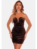 Moda Minx Cocktailkleid Madison Short Dress in brown