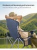 SONGMICS 2er-Set: Campingstuhl in Blau-Grau - (B)62 x (H)108 x (T)93 cm